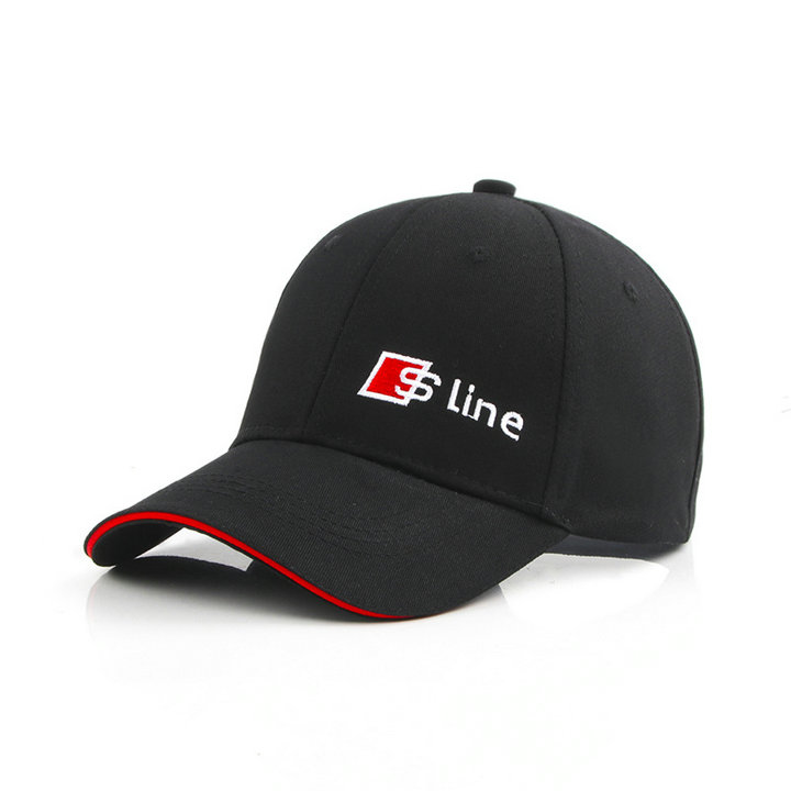 Casquette de Baseball Audi S Line Snapback Brodé Logo Auto Voiture Homme Femme Réglable